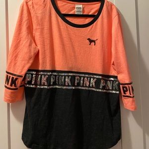 PINK Victoria's Secret Tops - 3/4 length tshirt PINK Victoria's Secret Tops - 3/4 length tshirt